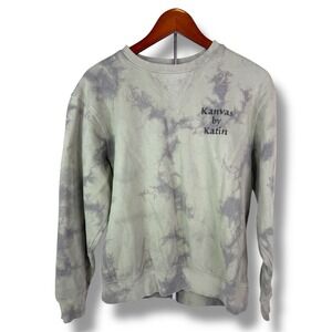 Katin‎ Sweatshirt Men's Small Easy Does It Tie Dye Graphic Pullover Green